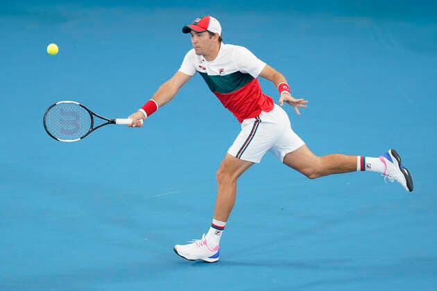 ATP, Tennis Herren CUP SYDNEY DAY 8, Dusan Lajovic of Serbia in action in his game against Felix Auger-Aliassime of Canada during day 8 of the ATP Cup tennis tournament at Ken Rosewall Arena in Sydney, Friday, January 10, 2020. ( NO ARCHIVING, EDITORIAL USE ONLY, NO USE IN BOOKS WITHOUT CONSENT SYDNEY NSW AUSTRALIA  Copyright: xMARKxEVANSx 20200110001441293855