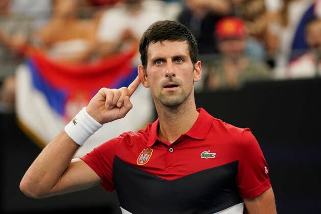 ATP, Tennis Herren CUP SYDNEY DAY 8, Novak Djokovic of Serbia prompts the crowd in his game against Denis Shapovalou of Canada during day 8 of the ATP Cup tennis tournament at Ken Rosewall Arena in Sydney, Friday, January 10, 2020. ( NO ARCHIVING, EDITORIAL USE ONLY, NO USE IN BOOKS WITHOUT CONSENT SYDNEY NSW AUSTRALIA  Copyright: xMARKxEVANSx 20200110001441334481
