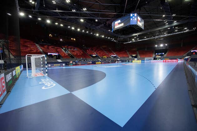 200110 The Arena Scandinavium prior to the EHF European Handball Championship match between Sweden and Switzerland on January 10, 2020 in Gothenburg. Copyright: MICHAELxERICHSEN BB200110MI004