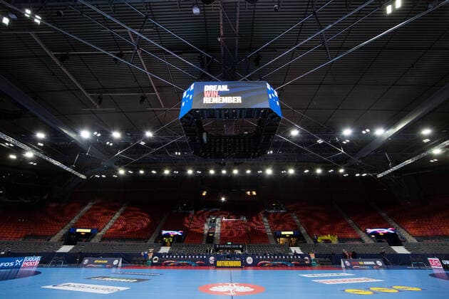 200110 The Arena Scandinavium prior to the EHF European Handball Championship match between Sweden and Switzerland on January 10, 2020 in Gothenburg. Copyright: MICHAELxERICHSEN BB200110MI006