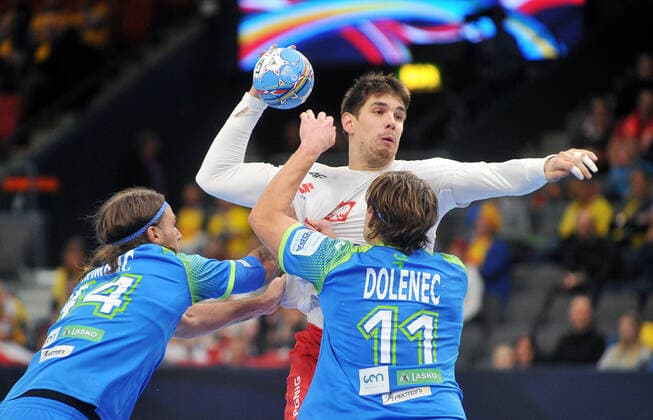 2020.01.10 Goeteborg Pilka reczna EHF Euro 2020 Mistrzostwa Europy w pilce recznej mezczyzn Szwecja Norwegia Austria Slowenia - Polska N z Piotr Chrapkowski Foto Norbert Barczyk PressFocus 2020.01.10 Goeteborg Handball EHF Mens Euro 2020 Sweden Austria Norway match Slovenia and Poland Piotr Chrapkowski Credit: Norbert Barczyk PressFocus NEWSPIX.PL --- Newspix.pl  20200110NB0030