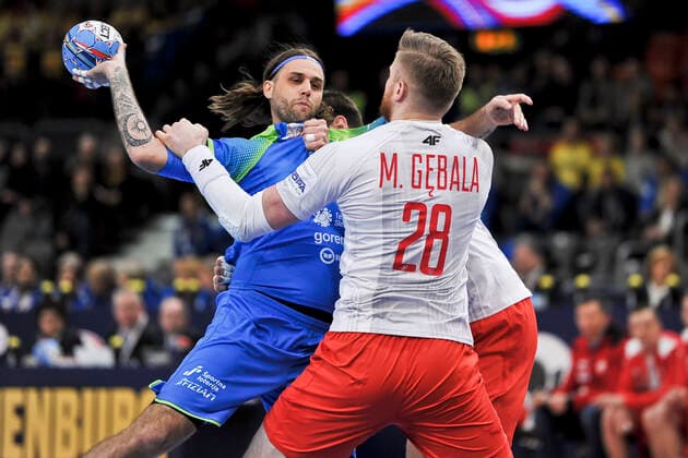 2020.01.10 Goeteborg Pilka reczna EHF EURO 2020 Mistrzostwa Europy w pilce recznej mezczyzn Szwecja Austria Norwegia Slowenia - Polska N z Dean Bombac, Maciej Gebala Foto Marcin Bulanda PressFocus 2020.01.10 Goeteborg Handball EHF Men s EURO 2020 Sweden Austria Norway Slowenia - Polska Dean Bombac, Maciej Gebala Credit: Marcin Bulanda PressFocus NEWSPIX.PL --- Newspix.pl  20200110PF_MB087