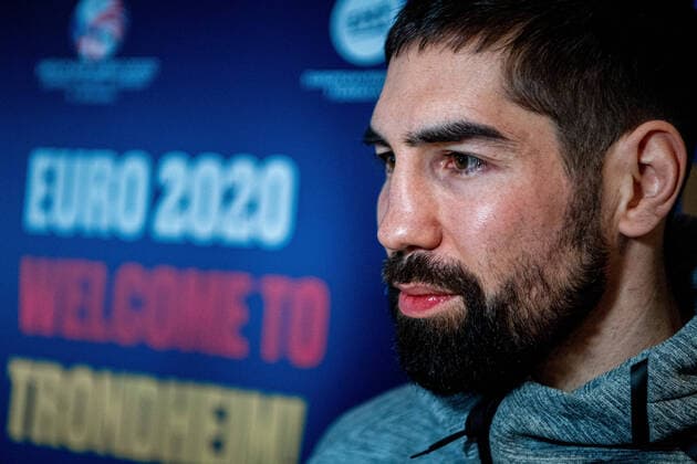 200111 Nikola Karabatic of France at a press event during day 3 of the EHF European Handball Championship on January 11, 2020 in Trondheim. Photo: Vegard Wivestad Grott BILDBYRAN kod VG 170461 bbeng handball handball handboll handball-em 2020 european men?s handball championship 2020 em 2020 handbolls-em 2020 ehf euro 2020 pressetreff frankrike france Copyright: VEGARDxWIVESTADxGRoTT BB200111VG008