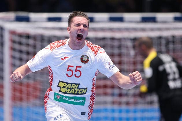 Graz: Croatian handball team meets Belarus in 2nd round of European Championship, EM, Europameisterschaft 11.01.2020., Stadthalle Graz, Graz, Austria - European Handball Championship, Group A, Round 2, Croatia - Belarus. Mikita Vailupau  LukaxStanzl PIXSELL