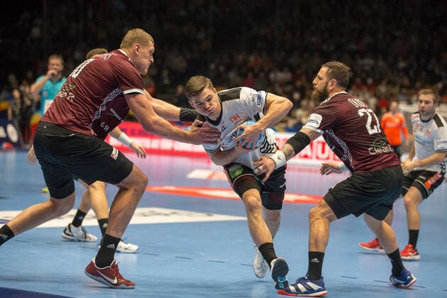 Handball EM, Lettland - Niederlande SMITS Kay (Pays-Bas - Netherlands) HANDBALL : Championnat d Europe 2020 : Lettonie vs Pays-Bas - 11 01 2020 THEOPHILELaurent Panoramic 