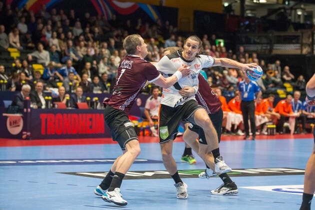 Handball EM, Lettland - Niederlande SLUIJTERS Iso (Pays-Bas - Netherlands) HANDBALL : Championnat d Europe 2020 : Lettonie vs Pays-Bas - 11 01 2020 THEOPHILELaurent Panoramic 