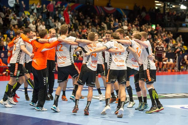 Handball EM, Lettland - Niederlande NETHERLANDS HANDBALL : Championnat d Europe 2020 : Lettonie vs Pays-Bas - 11 01 2020 THEOPHILELaurent Panoramic 