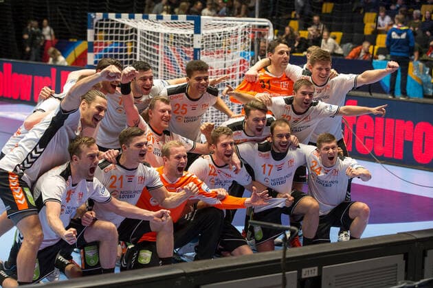 Handball EM, Lettland - Niederlande NETHERLANDS HANDBALL : Championnat d Europe 2020 : Lettonie vs Pays-Bas - 11 01 2020 THEOPHILELaurent Panoramic 