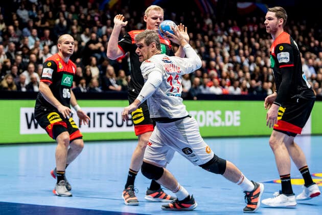 200111 Julen Aguinagalde Akizu of Spain during the EHF European Handball Championship match between Spain and Germany on January 11, 2020 in Trondheim. Photo: Vegard Wivestad Grott BILDBYRAN kod VG 170462 bbeng handball handball handboll handball-em 2020 european men?s handball championship 2020 em 2020 handbolls-em 2020 ehf euro 2020 spania spanien tyskland germany deutschland Copyright: VEGARDxWIVESTADxGRoTT BB200111VG022