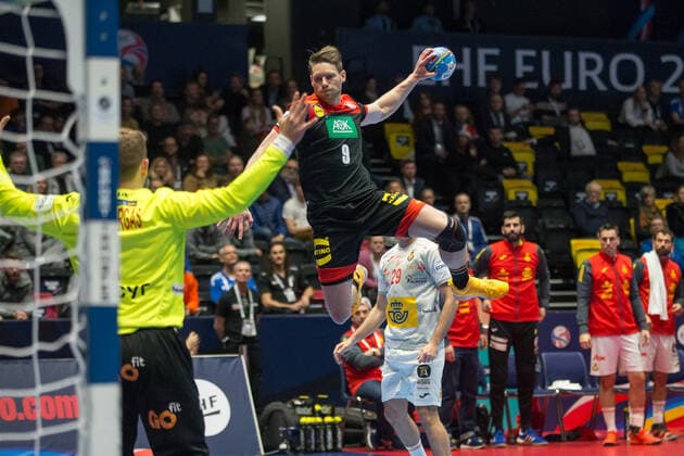Handball EM, Spanien - Deutschland REICHMANN Tobias (Allemagne - Germany) HANDBALL : Championnat d Europe 2020 : Allemagne vs Espagne - 01 11 2020 THEOPHILELaurent Panoramic 