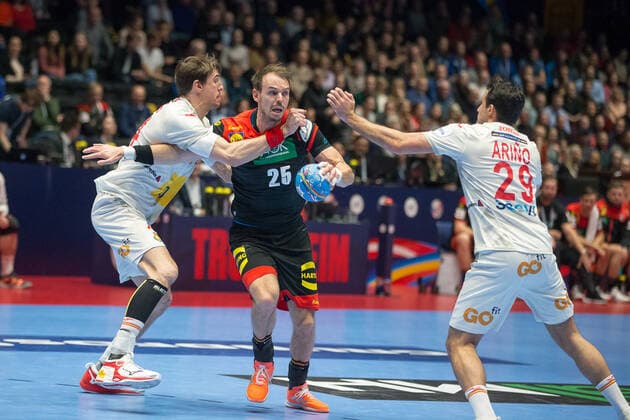 Handball EM, Spanien - Deutschland HAFNER Kai (Allemagne - Germany) HANDBALL : Championnat d Europe 2020 : Allemagne vs Espagne - 01 11 2020 THEOPHILELaurent Panoramic 