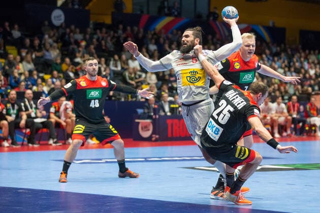 MAQUEDA PENA Jorge (Espagne - Spain) HANDBALL : Championnat d Europe 2020 : Allemagne vs Espagne - 01 11 2020 THEOPHILELaurent Panoramic 