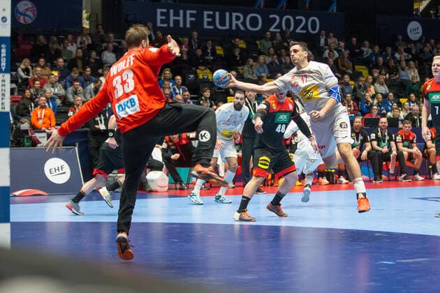 FIGUERAS TREJO Adrian (Espagne - Spain) HANDBALL : Championnat d Europe 2020 : Allemagne vs Espagne - 01 11 2020 THEOPHILELaurent Panoramic 