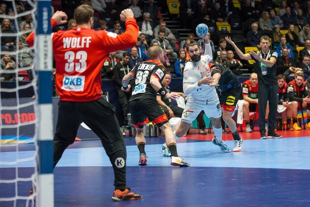 MAQUEDA PENA Jorge (Espagne - Spain) HANDBALL : Championnat d Europe 2020 : Allemagne vs Espagne - 01 11 2020 THEOPHILELaurent Panoramic 