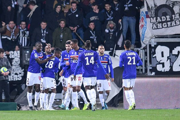 Fußball, Angers SCO - OGC Nizza JOIE - 25 WYLAN CYPRIEN (NICE) FOOTBALL : Angers vs Nice - Ligue 1 Conforama - 11 01 2020 FEP Panoramic 