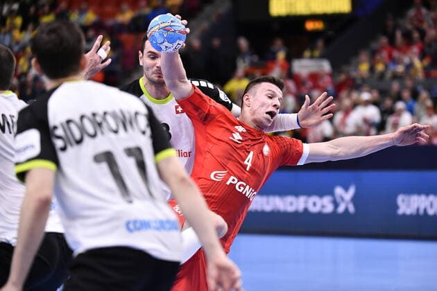 Gothenburg 202001112 Poland s Michal Olejniczak in action during the Men s EHF EURO 2020 Handball group F match preliminary round between Switzerland and Poland in Scandinavium Arena Sunday Jan. 12, 2020. Photo Bjorn Larsson Rosvall TT kod 9200 Gothenburg Sweden x9200x