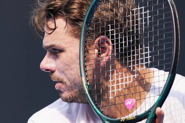 TENNIS AUSTRALIAN OPEN PRACTICE SESSIONS, Stan Wawrinka of Switzerland prepares to hit a backhand during an Australian Open practise session at Melbourne Park in Melbourne, Monday, January 13, 2020. ( NO ARCHIVING, EDITORIAL USE ONLY, NO USE IN BOOKS WITHOUT CONSENT MELBOURNE VIC AUSTRALIA  Copyright: xMICHAELxDODGEx 20200113001441893053