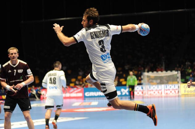 Handball-EM Lettland - Deutschland am 13.01.2020 in der Nye Nidarohallen in Trondheim Uwe GENSHEIMER ( Deutschland )