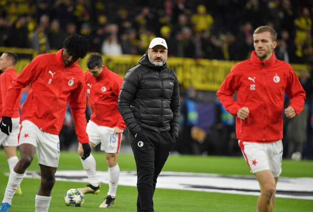 10.12.2019, Fussball, UEFA Champions League 2019 20, Vorrunde, 6. Spieltag, Borussia Dortmund - Slavia Prag 2:1, ner Jindrich Trpisovsky (Slavia Prag) Dortmund Nordrhein Westfalen Deutschland