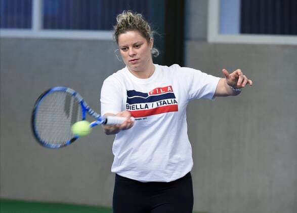 BREE JANUARY 15 : Kim Clijsters pictured during the media day on her Tennis Academy center on January 15, 2020 in Bree Belgium 15 01 2020 TENNIS : Journee medias de Kim Clijsters - Bree - 15 01 2020 PhotoNews Panoramic 