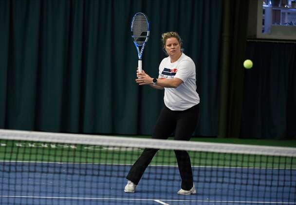BREE JANUARY 15 : Kim Clijsters pictured during the media day on her Tennis Academy center on January 15, 2020 in Bree Belgium 15 01 2020 TENNIS : Journee medias de Kim Clijsters - Bree - 15 01 2020 PhotoNews Panoramic 