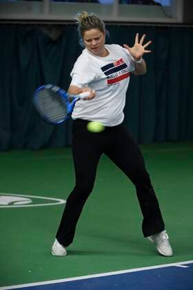 BREE JANUARY 15 : Kim Clijsters pictured during the media day on her Tennis Academy center on January 15, 2020 in Bree Belgium 15 01 2020 TENNIS : Journee medias de Kim Clijsters - Bree - 15 01 2020 PhotoNews Panoramic 