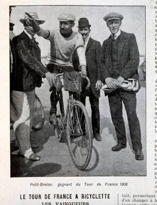 Cyclisme - Tour de France Petit-Breton, gagnant du Tour de France 1908.