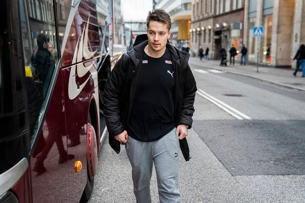Handball EM, Abreise Nationalteam Dänemark Michael Damgaard. Haandboldherrelandsholdet forlader deres hotel Scandic St. Jörgen i Malmoe torsdag den 16. januar 2020.De danske haandboldherrer er ude af EM, som endte for dem onsdag efter tre kampe i det indledende gruppespil. , Copenhagen Denmark Copyright: MartinxSylvestx cop105 spdk20200116-111715-L