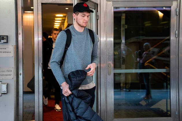 Handball EM, Abreise Nationalteam Dänemark Magnus Landin Jacobsen. Haandboldherrelandsholdet forlader deres hotel Scandic St. Jörgen i Malmoe torsdag den 16. januar 2020.De danske haandboldherrer er ude af EM, som endte for dem onsdag efter tre kampe i det indledende gruppespil. , Copenhagen Denmark Copyright: MartinxSylvestx cop105 spdk20200116-111839-L