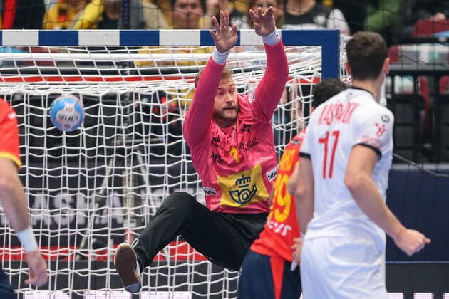Men s EHF Euro 2020 - Spain v Czech Republic 16.01.2020., Wiener Stadthalle, Vienna, Ausrtia - Men s EHF Euro 2020, Main Round, group 1, 1st round, Spain - Czech Republic. Moreno Perez De Vargas. LukaxStanzl PIXSELL