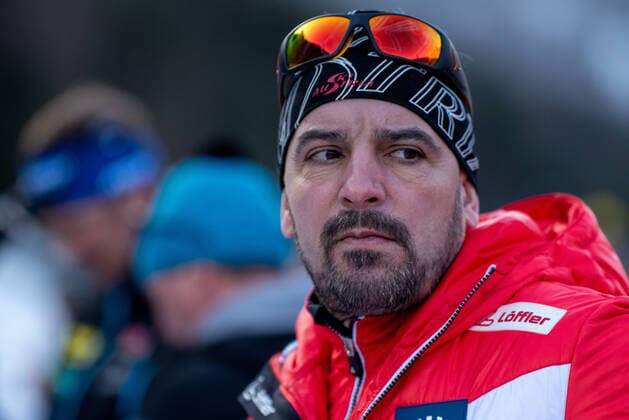 Trainer Ricco Groß (AUT). Deutschland, Ruhpolding, 16.01.2020, Biathlon: BMW IBU World Cup - Men 10 KM Sprint, ChiemgauArena *** Trainer Ricco Groß AUT Germany, Ruhpolding, 16 01 2020, Biathlon BMW IBU World Cup Men 10 KM Sprint, ChiemgauArena