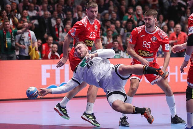 Men s EHF Euro 2020 - Belarus v Germany 16.01.2020., Wiener Stadthalle, Vienna, Ausrtia - Men s EHF Euro 2020, Main Round, group 1, 1st round, Belarus - Germany. Jannik Kohlbacher LukaxStanzl PIXSELL