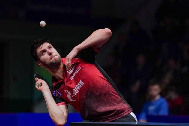 Bilder des Jahres 2020, Sport 01 Januar Sport Themen der Woche KW03 Sport Bilder des Tages Dimitrij Ovtcharov (Orenburg) TENNIS DE TABLE : Hennebont vs Orenburg - Ligue des champions - 16 01 2020 BrunoPerrel Panoramic 