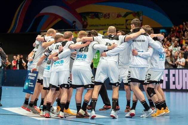 Handball Wien 16.01.2020 Europameisterschaft EM Zwischenrunde hauptrunde Weißrussland (BLR) - Deutschland (GER) Team Deutschland Mannschaft Jubel
