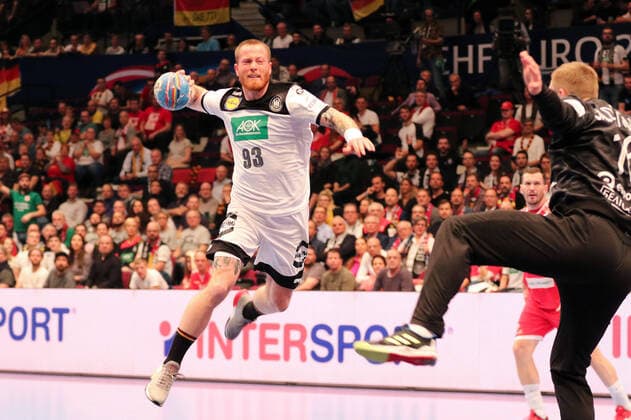 Deutschland - Weissrussland, EHF Euro 2020 Patrick Zieker (Deutschland 93)., Wien Wien Oesterreich Eissporthalle