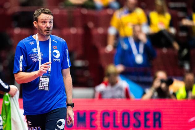 200117 Christian Berge, head coach of Norway, during the EHF European Handball Championship match between Norway and Hungary on January 17, 2020 in Malmö. Photo: Ludvig Thunman BILDBYRAN kod LT 35707 bbeng ehf euro 2020 em 2020 european men?s handball championship 2020 handball handboll handbolls-em 2020 handball handball-em 2020 norway norge hungary ungern Copyright: LUDVIGxTHUNMAN BB200117LT005