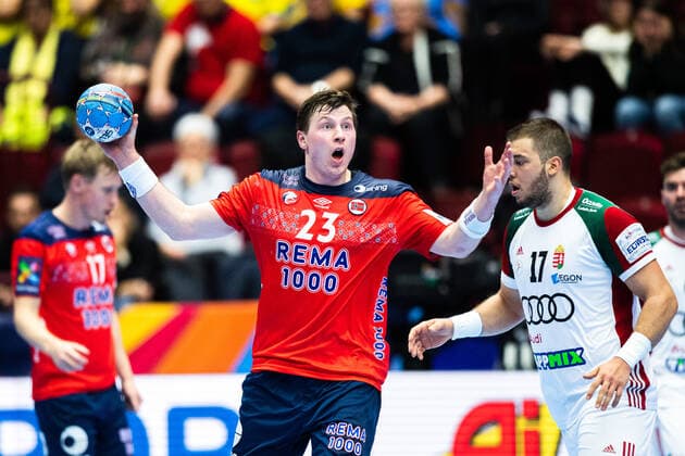 200117 Goran Johannessen of Norway reacts during the EHF European Handball Championship match between Norway and Hungary on January 17, 2020 in Malmö. Photo: Ludvig Thunman BILDBYRAN kod LT 35707 bbeng ehf euro 2020 em 2020 european men?s handball championship 2020 handball handboll handbolls-em 2020 handball handball-em 2020 norway norge hungary ungern depp Copyright: LUDVIGxTHUNMAN BB200117LT039