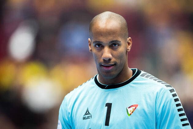 200117 Goalkeeper Alfredo Quintana Bravoof Portugal during the EHF European Handball Championship match between Portugal and Sweden on January 17, 2020 in Malmö. Photo: Ludvig Thunman BILDBYRAN kod LT 35708 bbeng ehf euro 2020 em 2020 european men?s handball championship 2020 handball handboll handbolls-em 2020 handball handball-em 2020 portugal sweden sverige Copyright: LUDVIGxTHUNMAN BB200117LT057