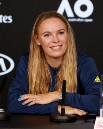 Caroline Wozniacki (DEN) Tennis - Australian Open 2020 - Grand Slam ITF ATP, Tennis Herren WTA, Tennis Damen - Melbourne Park - Melbourne - Victoria - Australia - 18 January 2020. Copyright: xJuergenxHasenkopfx