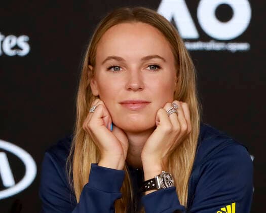 Caroline Wozniacki (DEN) Tennis - Australian Open 2020 - Grand Slam ITF ATP, Tennis Herren WTA, Tennis Damen - Melbourne Park - Melbourne - Victoria - Australia - 18 January 2020. Copyright: xJuergenxHasenkopfx