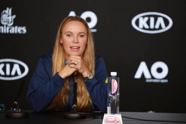 Caroline Wozniacki (DEN) Tennis - Australian Open 2020 - Grand Slam ITF ATP, Tennis Herren WTA, Tennis Damen - Melbourne Park - Melbourne - Victoria - Australia - 18 January 2020. Copyright: xJuergenxHasenkopfx