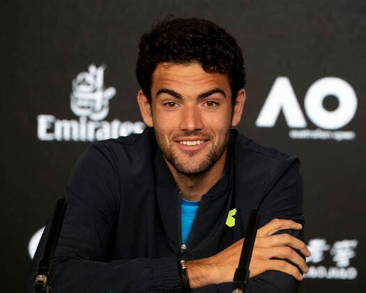 Matteo Berrettini (ITA) Tennis - Australian Open 2020 - Grand Slam ITF ATP, Tennis Herren WTA, Tennis Damen - Melbourne Park - Melbourne - Victoria - Australia - 18 January 2020. Copyright: xJuergenxHasenkopfx