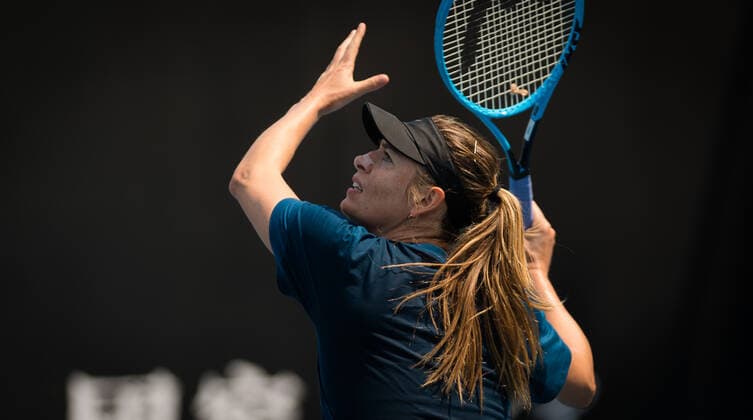 January 18, 2020, Melbourne, AUSTRALIA: Maria Sharapova of Russia during practice at the 2020 Australian Open Grand Slam tennis tournament 2020 Australian Open, Tennis, Melbourne, Australia, Jan 18 - ZUMAa181 20200118_zaa_a181_004 Copyright: xAFP7x