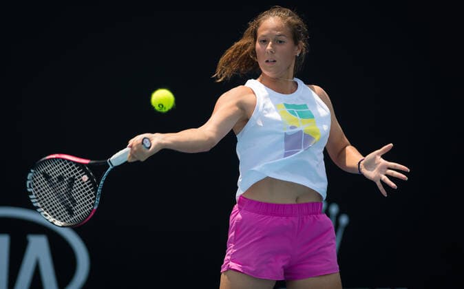January 18, 2020, Melbourne, AUSTRALIA: Daria Kasatkina of Russia during practice at the 2020 Australian Open Grand Slam tennis tournament 2020 Australian Open, Tennis, Melbourne, Australia, Jan 18 - ZUMAa181 20200118_zaa_a181_061 Copyright: xAFP7x