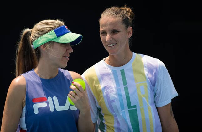 January 18, 2020, Melbourne, AUSTRALIA: Karolina Pliskova of the Czech Republic during practice at the 2020 Australian Open Grand Slam tennis tournament 2020 Australian Open, Tennis, Melbourne, Australia, Jan 18 - ZUMAa181 20200118_zaa_a181_065 Copyright: xAFP7x