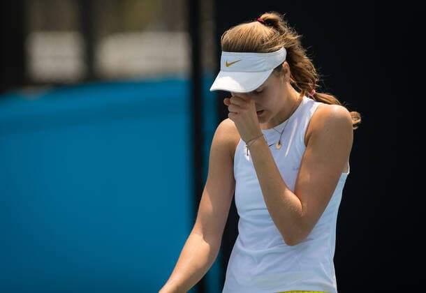 January 18, 2020, Melbourne, AUSTRALIA: Antonia Lottner of Germany in action during the final qualifications round at the 2020 Australian Open Grand Slam tennis tournament against Destanee Alava of Australia 2020 Australian Open, Tennis, Melbourne, Australia, Jan 18 - ZUMAa181 20200118_zaa_a181_072 Copyright: xAFP7x
