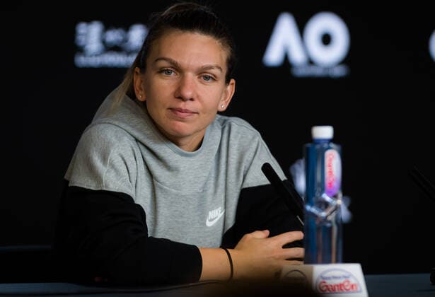 January 18, 2020, Melbourne, AUSTRALIA: Simona Halep of Romania talks to the media at the 2020 Australian Open Grand Slam tennis tournament 2020 Australian Open, Tennis, Melbourne, Australia, Jan 18 - ZUMAa181 20200118_zaa_a181_098 Copyright: xAFP7x