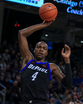 Saturday Jan 18 - DePaul Blue Demons forward Paul Reed (4) grabs a rebound during the NCAA, College League, USA game between the Butler Bulldogs and the DePaul University Blue Demons at Wintrust Arena in Chicago IL. Gary E. Duncan Sr CSM NCAA Basketball 2020: DePaul vs Butler Jan 5 - ZUMAc04_ 20200118_zaf_c04_379 Copyright: xGaryxExDuncanxSrx