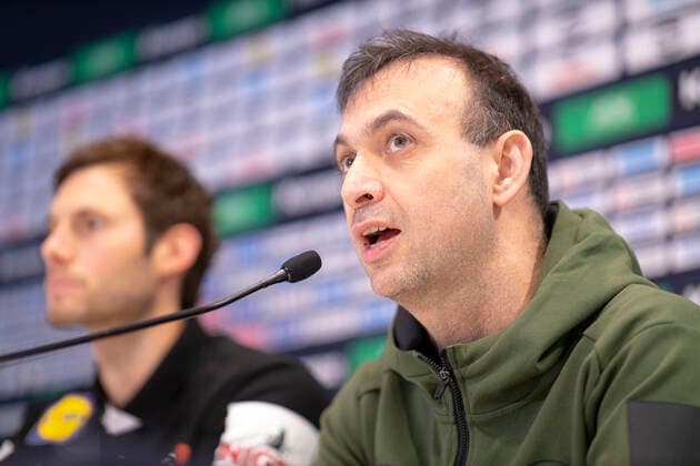 Bob Hanning auf der Pressekonferenz. Pressekonferenz des DHB, Handball, Hauptrunde, EHF Euro 2020, 19.01.20 Wien Wien Oesterreich Copyright: xAgentur54Gradx xFelixxKoenigx