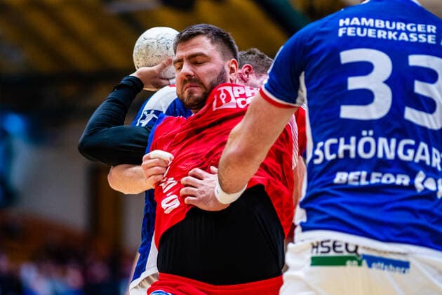 Christoph Theuerkauf ( 13 TBV Lemgo Lippe) waehrend der Begegnung HSV Handball und TBV Lemgo Lippe beim Peugeot Cup 2020 in der Anhalt Arena am 19. January 2020 in Dessau-Rosslau, Sachsen Anhalt, Deutschland